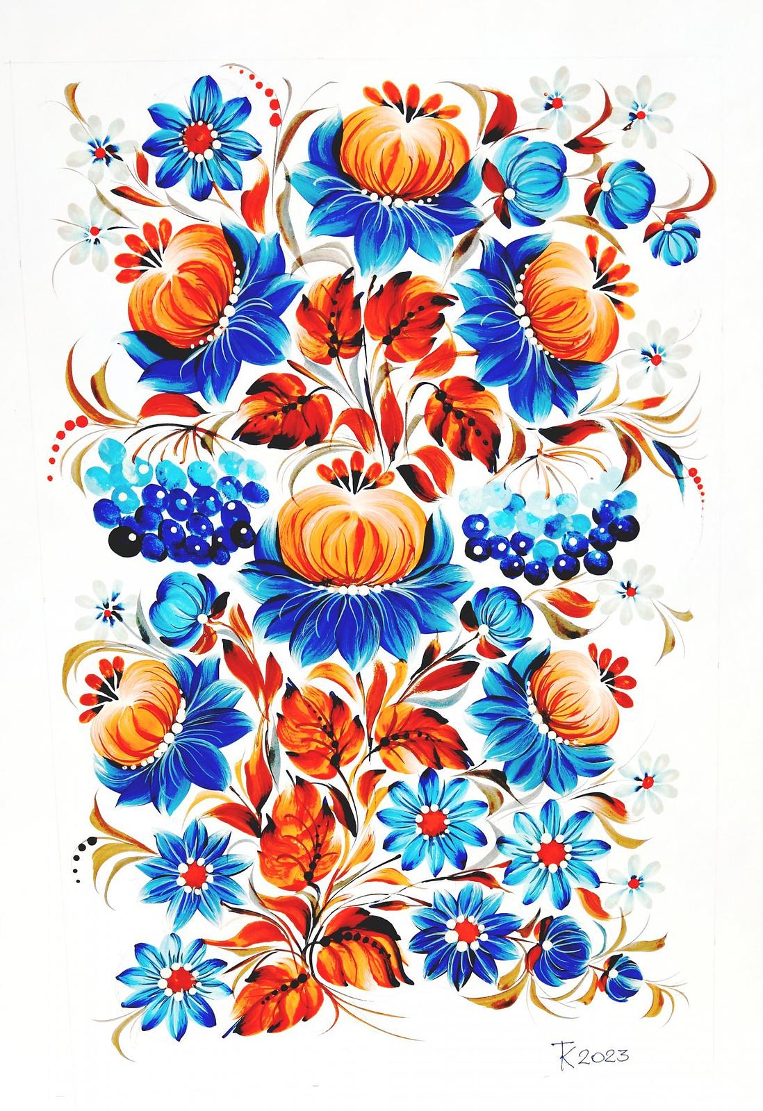 Magic of colors: Petryki flowery