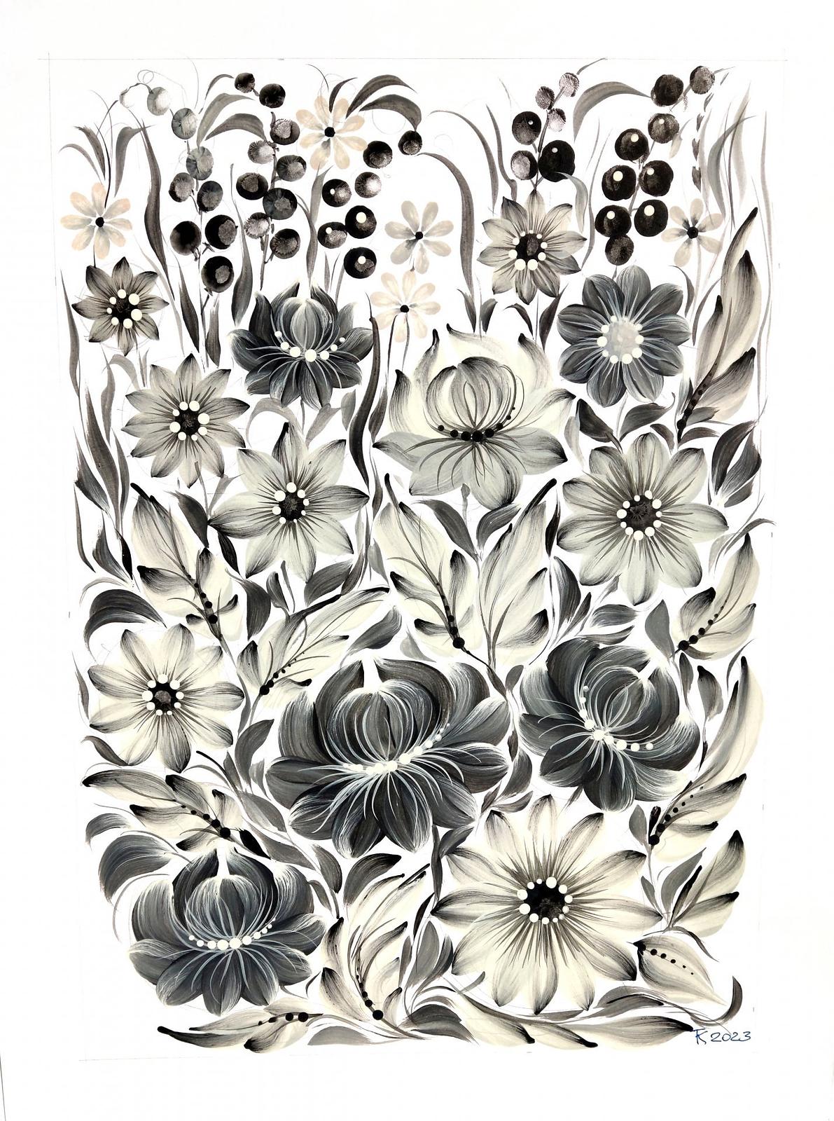Petrykiv painting, drawing