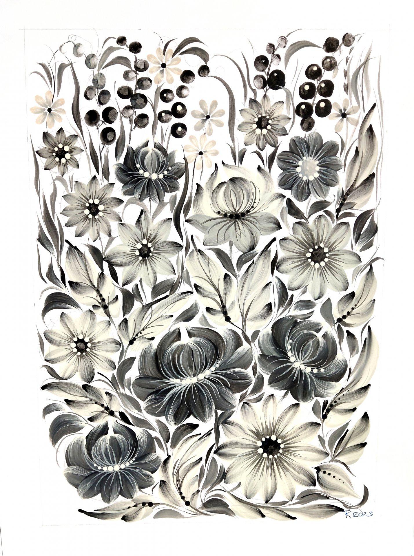 Petrykiv painting, drawing